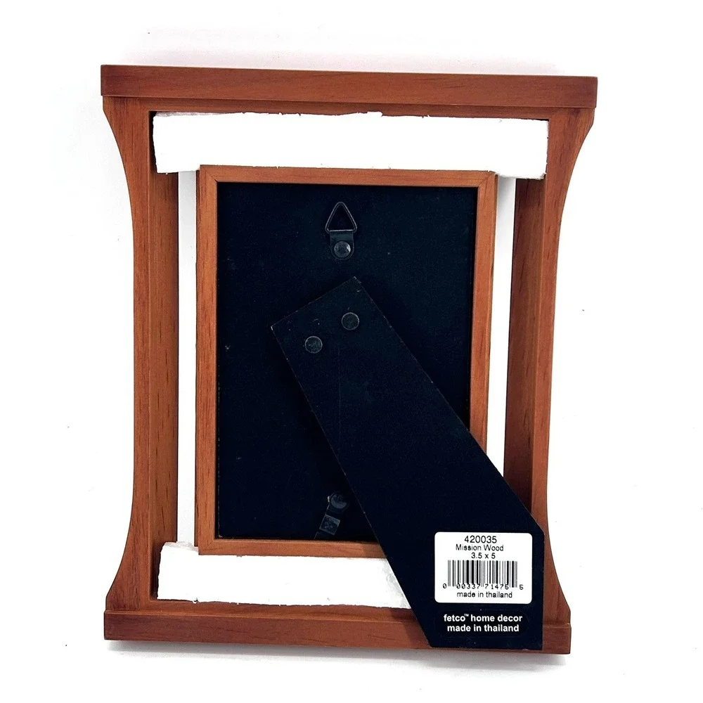 Fetco Mission Wood Picture Frame 3.5x5 Arts and Crafts Stickley Style 420035